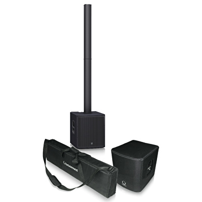 TURBOSOUND iP2000 BUNDLE 1000W Kolon Hoparlör, Taşıma Çantası Ve Koruyucu Kılıf